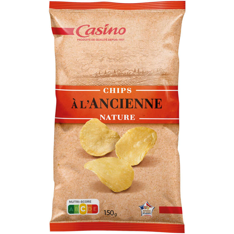 Casino Chips - A l'ancienne - Nature - 150g
