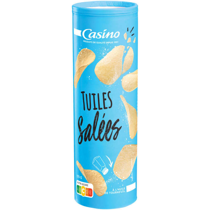 Casino Tuiles - Biscuits apéritifs - Goût salé - 170g