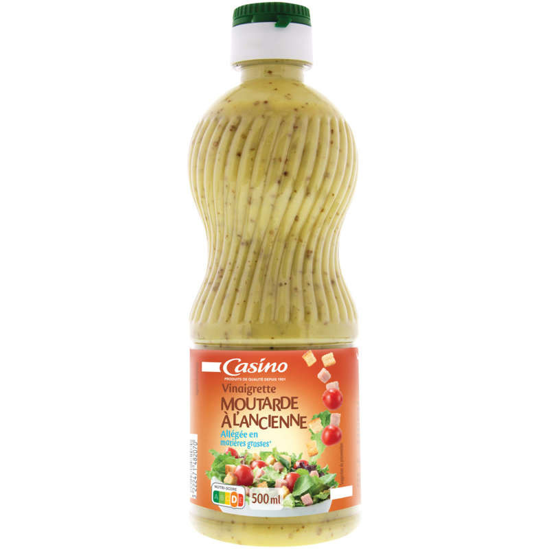 Casino Vinaigrette moutarde à l'ancienne - 500ml