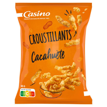 Croustillants - Biscuits apéritifs - Goût cacahuète - 90g
