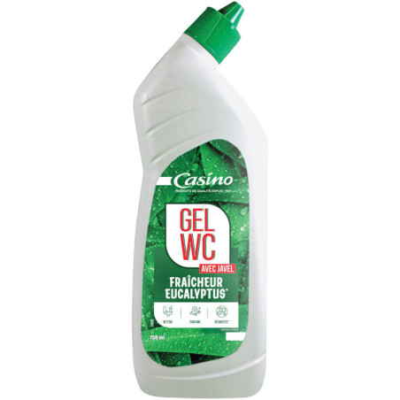 Casino Gel Wc - Avec Javel - Fraîcheur Eucalyptus - 750ml