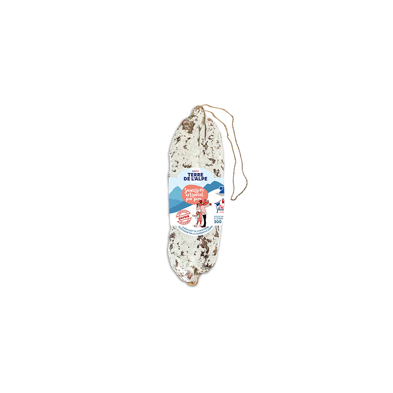 TERRE DE L'ALPE Saucisson artisanal nature - 300g