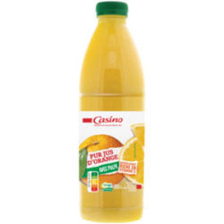 CASINO Pur Jus d'orange avec pulpe - 90cl