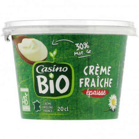 Crème fraîche épaisse Bio - 20cl