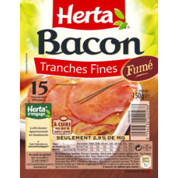 HERTA Bacon fumé - 150g