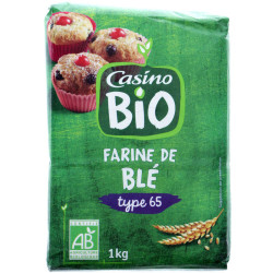 CASINO Farine de blé Bio - 1kg