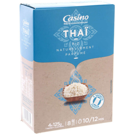 Riz Thaï long grain sachet - 4x125g