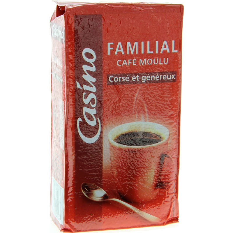 CASINO Café Familial moulu corsé et généreux - 250g