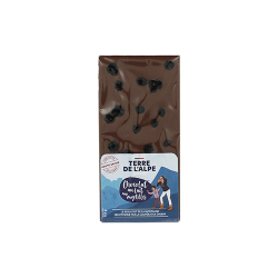 TERRE DE L'ALPE Chocolat Lait Myrtilles Séchées - 115g