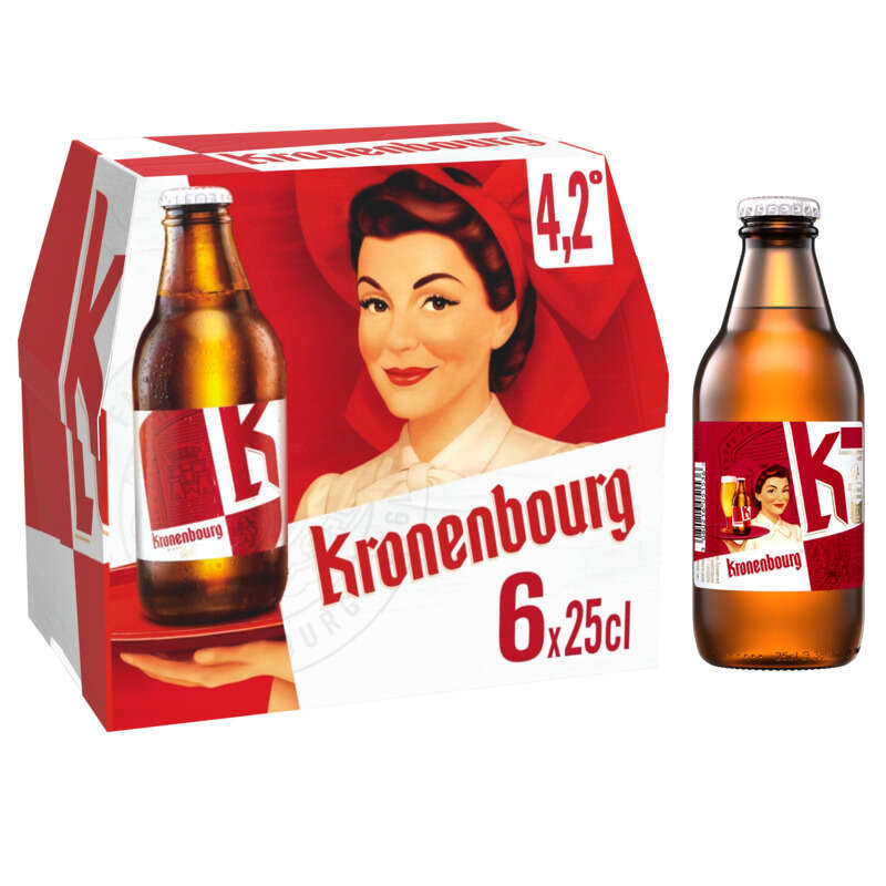 Kronenbourg Bière Blonde d'Alsace 6x25cl