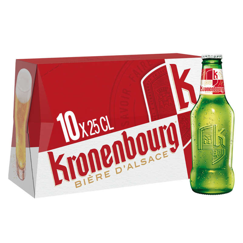 Kronenbourg Bière Blonde d'Alsace 10x25cl