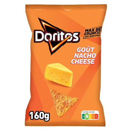 Doritos Chips Tortilla Goût Nacho Cheese 160g