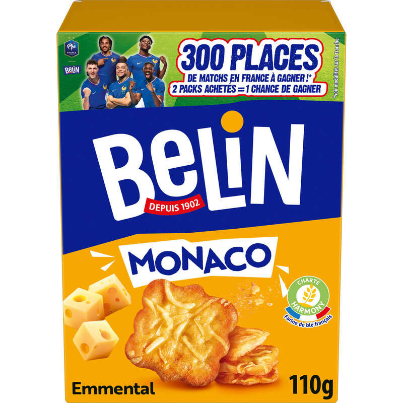 Belin Crackers Monaco Emmental 110g