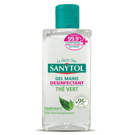 Sanytol Gel Mains Désinfectant, Thé Vert 75ml