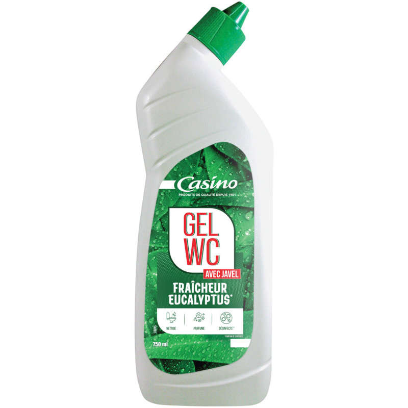Casino Gel Wc - Avec Javel - Fraîcheur Eucalyptus - 750ml