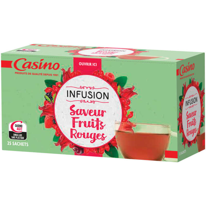 Casino Infusion - Fruits rouges - 25 sachets - 37