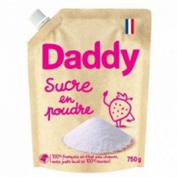 DADDY Sucre en poudre poche kraft 750g
