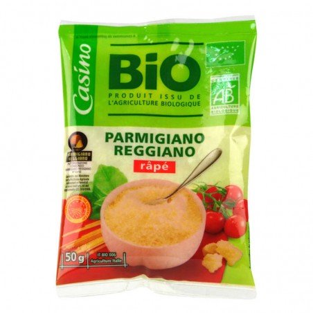 Parmigiano Reggiano râpé AOP Bio - 50g