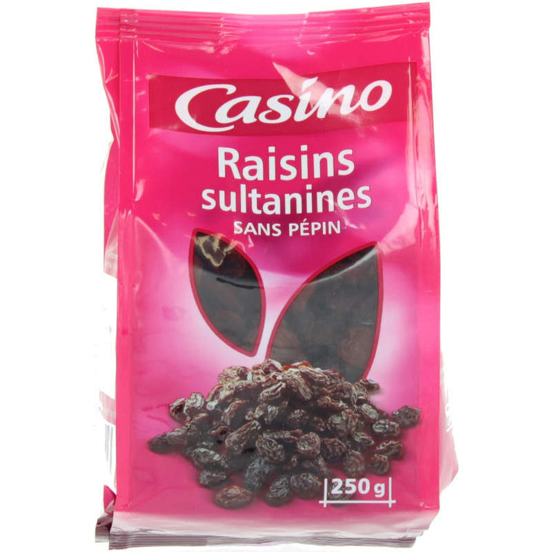 CASINO Raisins secs sultanines - 250g