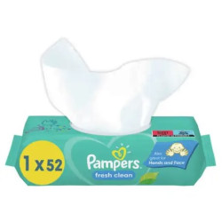PAMPERS Lingettes Bébé Fresh Clean - x52