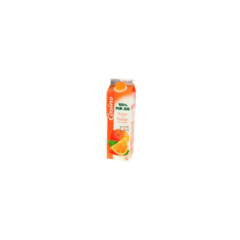 CASINO Pur Jus d'orange - 1L