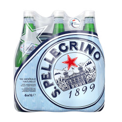 SAN PELLEGRINO Eau minérale naturelle Gazeuse - 6x1L
