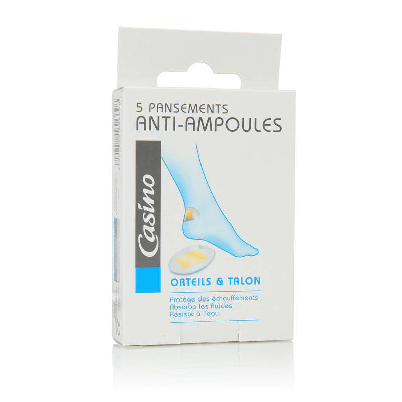 CASINO Pansements anti-ampoules - x5