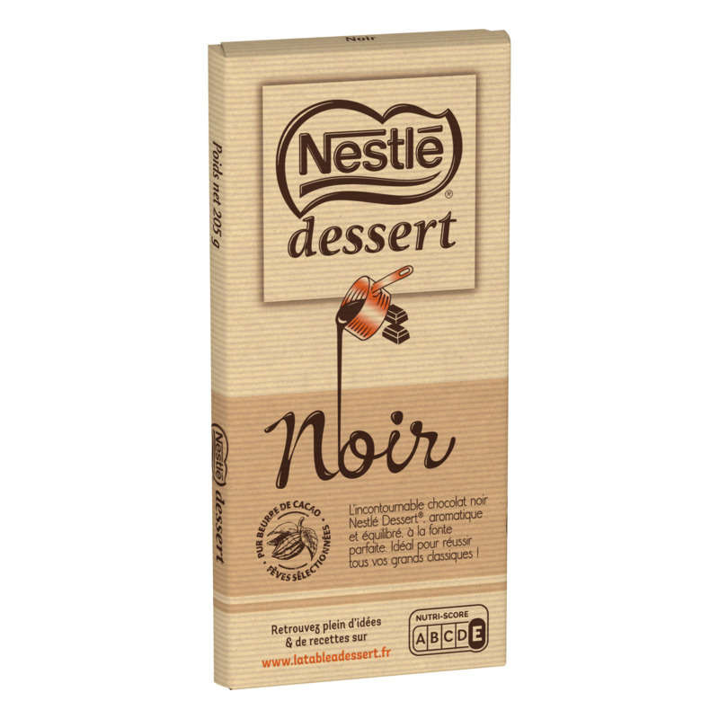 NESTLÉ Chocolat noir dessert - 205g