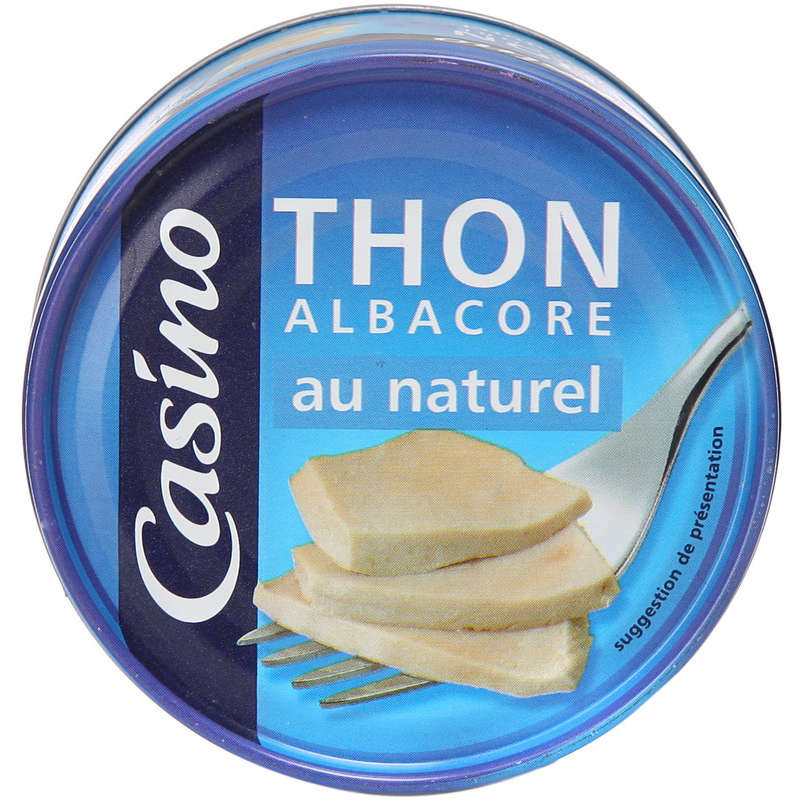 CASINO Thon albacore au naturel - 140g