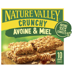 NATURE VALLEY Barres De Céréales Crunchy Avoine & Miel - 5x42g
