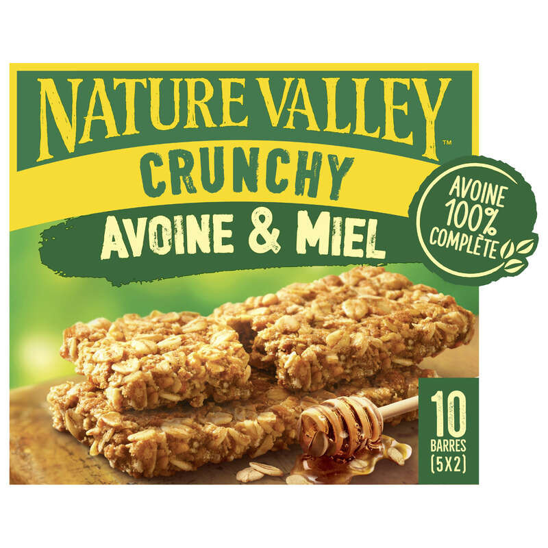 NATURE VALLEY Barres De Céréales Crunchy Avoine & Miel - 5x42g