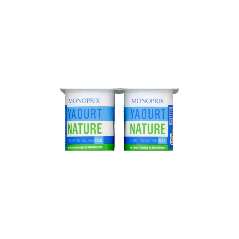 MONOPRIX Yaourt nature - 4x125g