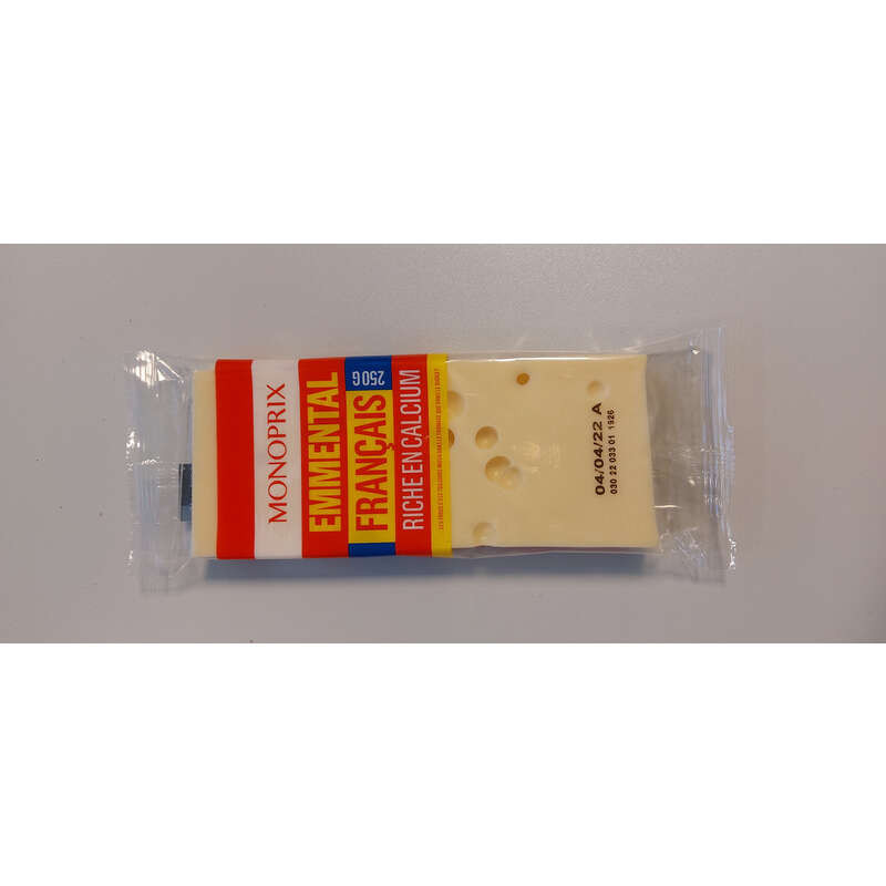 MONOPRIX Emmental français riche en calcium - 250g