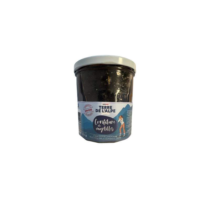 TERRE DE L'ALPE Confiture de Myrtilles Sauvages - 370g