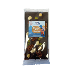 TERRE DE L'ALPE Tablette Chocolat Noir Mendiant - 100g