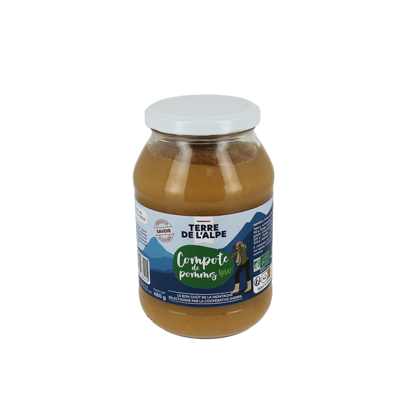 TERRE DE L'ALPE Compote de Savoie Pomme Bio - 480g