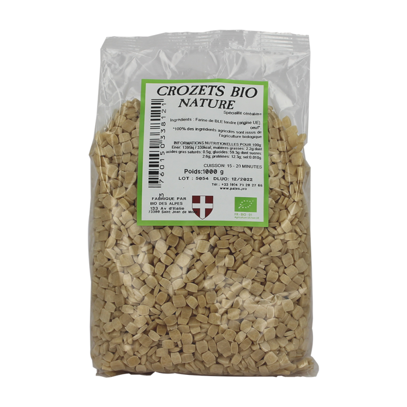 PASTA & AROMI Crozets sarrasin Bio Le sachet de 1Kg