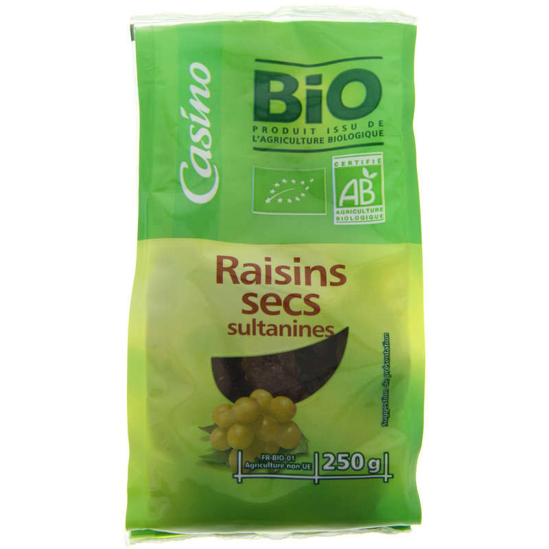 TOUS LES JOURS Raisins secs sultanines Bio - 250g