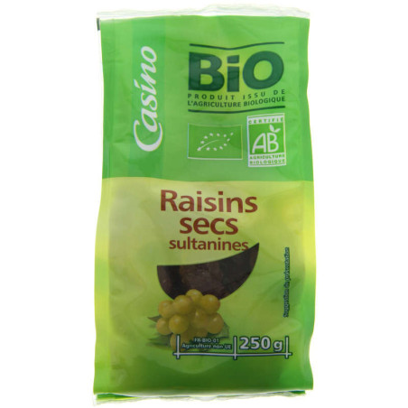 Raisins secs sultanines Bio - 250g