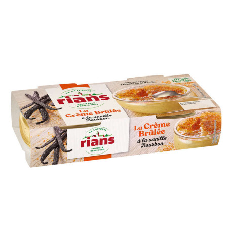Crème Brûlée à la vanille Bourbon - 2x100g