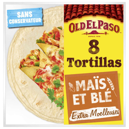 Tortillas de blé et maïs - 320g