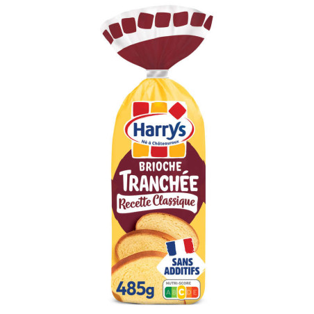 Brioche tranchée nature sans additifs
