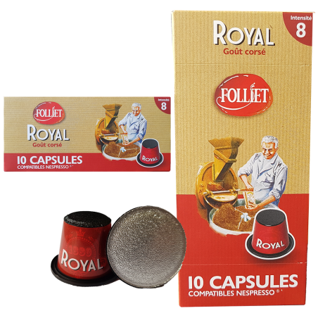 Capsules royal corsé Folliet - Boite de 10