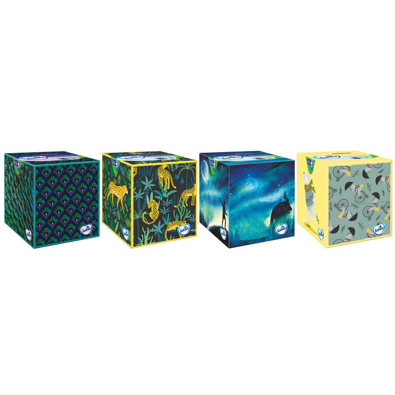 LOTUS Mouchoirs boite cube - x48